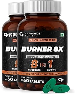 Fat Burner for Men & Women | Weight Loss Support - 60 Veg Tablets (Pack of 2)