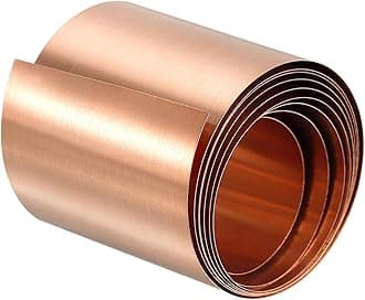 uxcell Copper Sheet Roll, Metal Foil Plate 1000mm x 40mm x 0.5mm