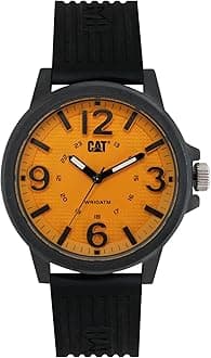 CAT Groovy Men Watch, 44.5 mm case, Polycarbonate case, Silicone Strap