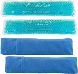 Perineal Cooling Pad, Postpartum Cold Packs Gel Bead Ice Pack Cold Therapy for Women After Pregnancy and Delivery, 2 Ice Pack and 3 Cover (Teal)