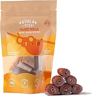 – Koala Picks Fruit Rolls 66g - 12pcs Mango Rolls, Free from Artificial Flavor, Preservatives, Transfat, Gluten, Dairy & Refined Sugar, Healthy Snack for Kids & Adults