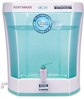 Max UV Water Purifier (11013) | UV+UF Water Purification | Wall Mountable| Transparent Detachable Storage Tank | 7L Storage | 60 L/hr Output | White