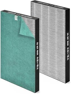2 Pcs True HEPA KC850U Replacement Filter Compatible with KC850U Sharp Air Pur-ifier Model KC-850U, Premium True HEPA Filter for Sharp KC 850U, Part Number FZ-C100HFU