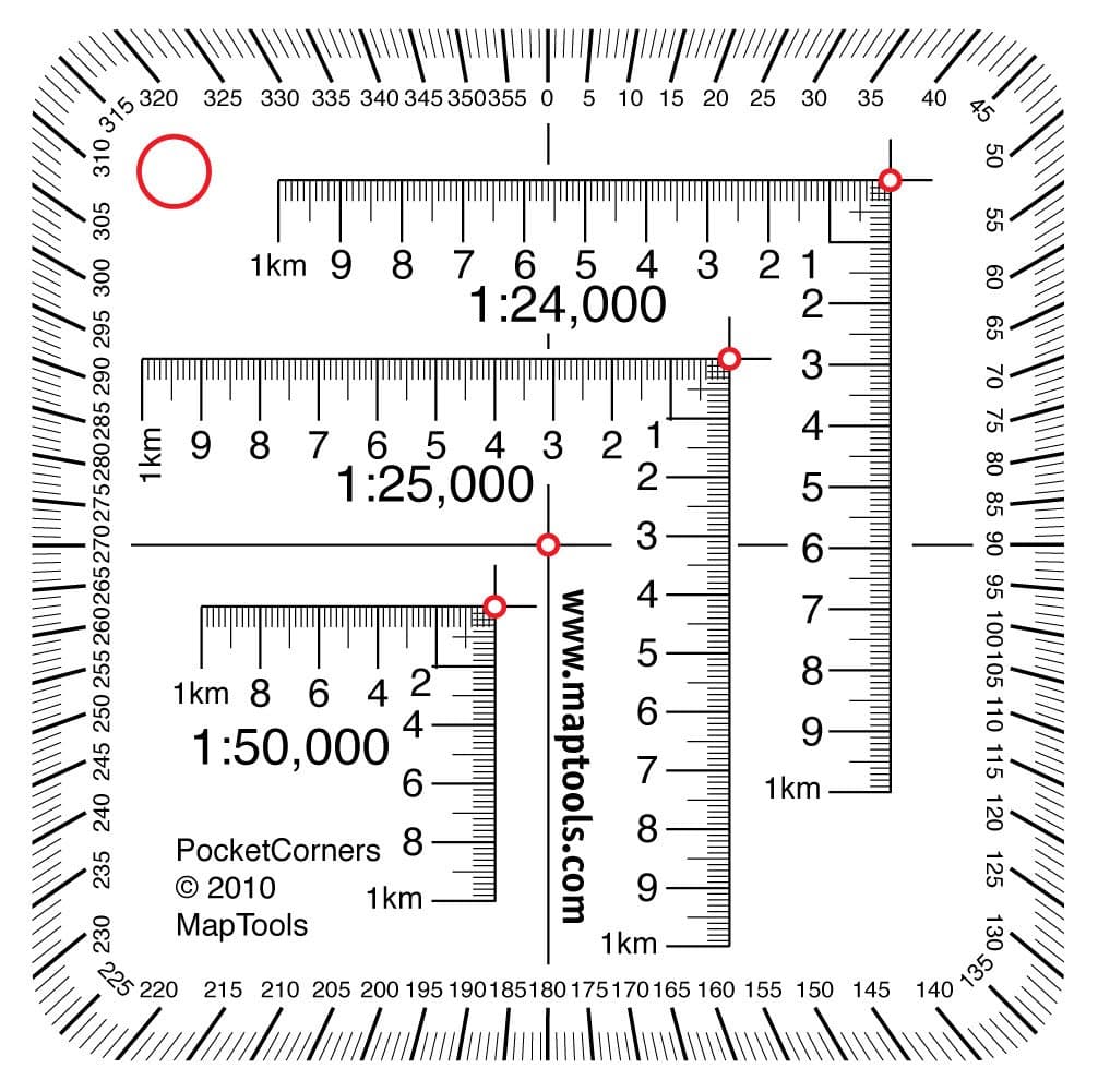 Pocket Sized UTM Corner Rulers