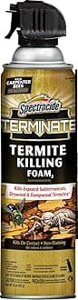 Spectracide Terminate Termite Killing Foam, Kills Exposed Subterranean, Drywood and Dampwood Termites On Contact, for Insects, 16 fl Ounce