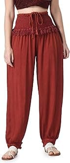 Purpura Women's Harem Pant | Patiala Pants | Afghani Salwar | Free Size