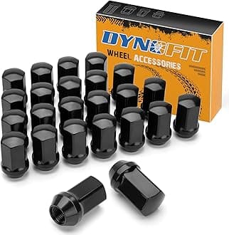 dynofit 24pcs 14x1.5 Stock Lug Nuts 1.75 inch(45mm) Height 7/8" Hex(22mm), M14-1.5 One-Piece Design Factory Wheel Lugnuts Compatible with Chevy Silverado & Tahoe GMC Sierra 1500 Buick Dodge Cadillac