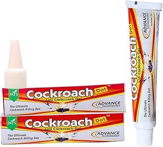 Pai's Cockroach Killer Gel , Brown , (Pack of 2, 40 Grams Each)