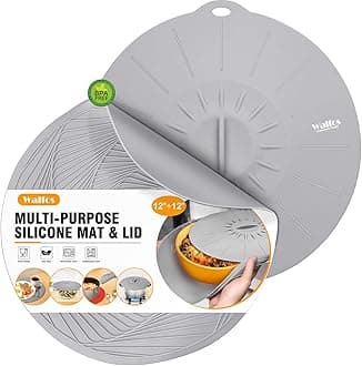 Silicone Microwave Mat ＆ Silicone Microwave Lid Set