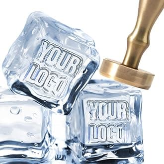 Custom Ice Cube Stamp Personalized Ice Stamps for Cocktails Whiskey Monogram Ice Cube Mold Gifts for Mixologists-1"