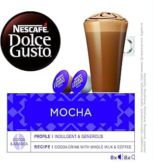 Nestle 'Mocha' for Dolce Gusto Coffee Capsules 16 Capsules (8 Servings)