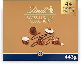 Swiss Luxury Selection – 443g Extra Large Gift Box – Mothers Day, Easter Chocolate Assortment – Milk, Dark & White Pralines for Him & Her
