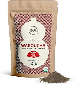Organic Matcha Style Wakoucha Black Tea Powder - Kagoshima Japan - 100g Resealable Bag