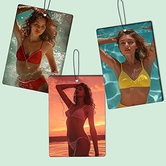 Custom Air Fresheners with Picture - Car Charm Refresher Hanging - Personalized Photo Air Freshener Car Decorations Gifts for Boyfriend (One PC)