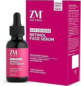 ZM Zayn & Myza Retinol Face Serum – 2.5% High-Strength Retinol with Rosehip Extracts, سيروم الوجه برتينول ٢.٥٪ + مستخلص ثمر الورد لمكافحة الشيخوخة، ٣٠ مل