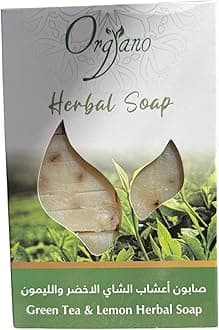 Organo Green Tea & Lemon Herbal Soap, Natural Handmade