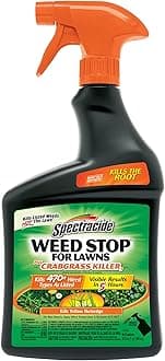 Spectracide Weed Stop For Lawns Plus Crabgrass Killer, Ready-To-Use Spray Kills More Than 470 Types Of Weeds As Listed Including Dandelion, Chickweed, Clover, Crabgrass And Yellow Nutsedge, 32 Ounces