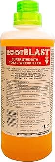 Rootblast Super Strength Total Weedkiller, Concentrated, 1L Commercial Glyphosate for Home & Garden, 360G/L
