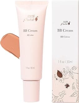 BB Cream Shade 20 Aglow Full Face Coverage Skin Care & Glow - All-In-One Primer Concealer & Foundation Makeup - Shimmery, Dewy Youth Medium Color w/Warm Undertone - Vegan - 1 Fl Oz