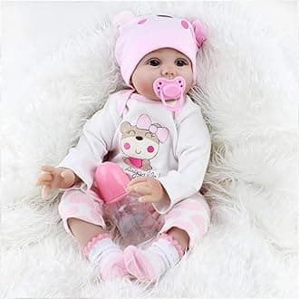 – 22 inch 55cm Reborn Baby Dolls Realistic Baby Doll with Soft Cotton Body That Look Real Lifelike Preemie Baby Dolls Soft Baby Toys for Kids