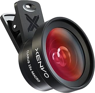 Pro Lens Kit for iPhone, Samsung, Pixel, Macro and Wide Angle Lens with LED Light and Travel Case