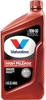 Valvoline High Mileage with MaxLife Technology 10W-30 Synthetic Blend Motor Oil 1 QT