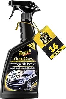 Meguiar's G7716 Gold Class Carnauba Quik Wax, Special Blend for Richness and Shine, Clear Coat Safe Meguiar's Quik Wax, Spray That Leaves Lasting Results Without Residue, 16 Oz