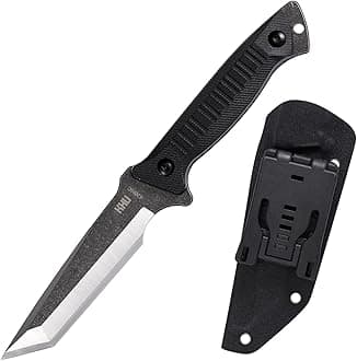 KHU Tactical Knife Hunting Knife Survival Knife 420HC Steel Nylon Plastic Handle