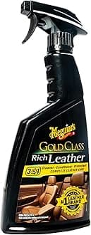Meguiar's Gold Class Rich Leather Cleaner and Conditioner 3-in-1 Spray, Non-Greasy Car Leather Cleaner and Conditioner Treatment with Advanced UV Protection, 15.2 Oz Spray Bottle