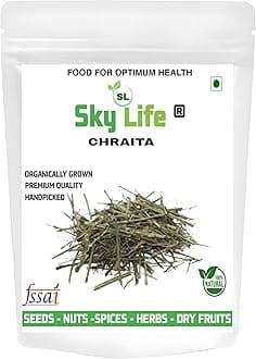 Sky Life® Chiraita Asli - 50Grm - Swertia chirata - Kadu Chiraita - Kalmegh - Bitter stick - Chiretta - Kiraita -Nilavembu - Charatin - Charaita - Chiretta
