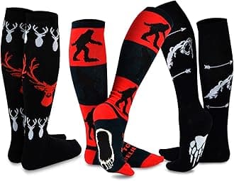 TeeHee Crazy Fun Silly Funky Girls Socks Novelty Knee High and Crew for Women Multipair Cotton