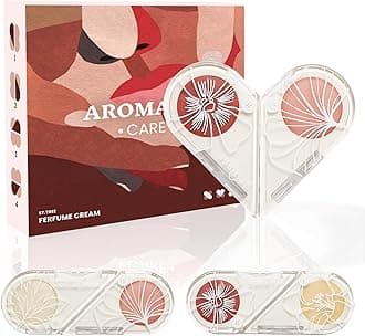 4-in-1 Solid Perfume for Women – Changeable Shape Pheromone-Infused Balm Cologne in Travel Size with 4 Unique Scents