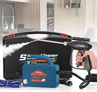 High Pressure Steam Cleaner - 1700W Handheld Steamer for Cleaning Grout Tile, Hand Held Portable Steam Pressure Washer for Car Auto 110V