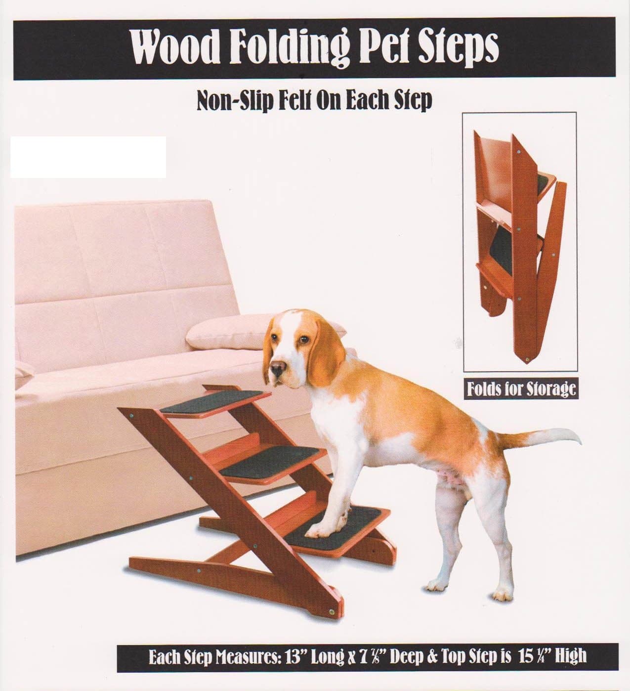 PET STEPS 3 STEP SOLID WOOD FOLDING