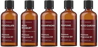 Valentines Romance Gift Starter Pack of 5 Fragrant Oils 5 x 100ml| Sweet Floral & Dessert-Inspired Aromas for Candles, Soaps & DIY Home Scents