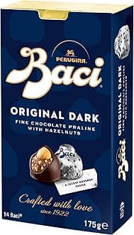 Original Dark Bijou, Chocolate Truffles with Hazelnut, Gluten Free, Box, 175 g (Pack of 1)