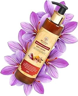 Kumkumadi Sunshield Body Lotion, Ayurvedic Sunscreen with Natural SPF for Glowing Skin, 180ml
