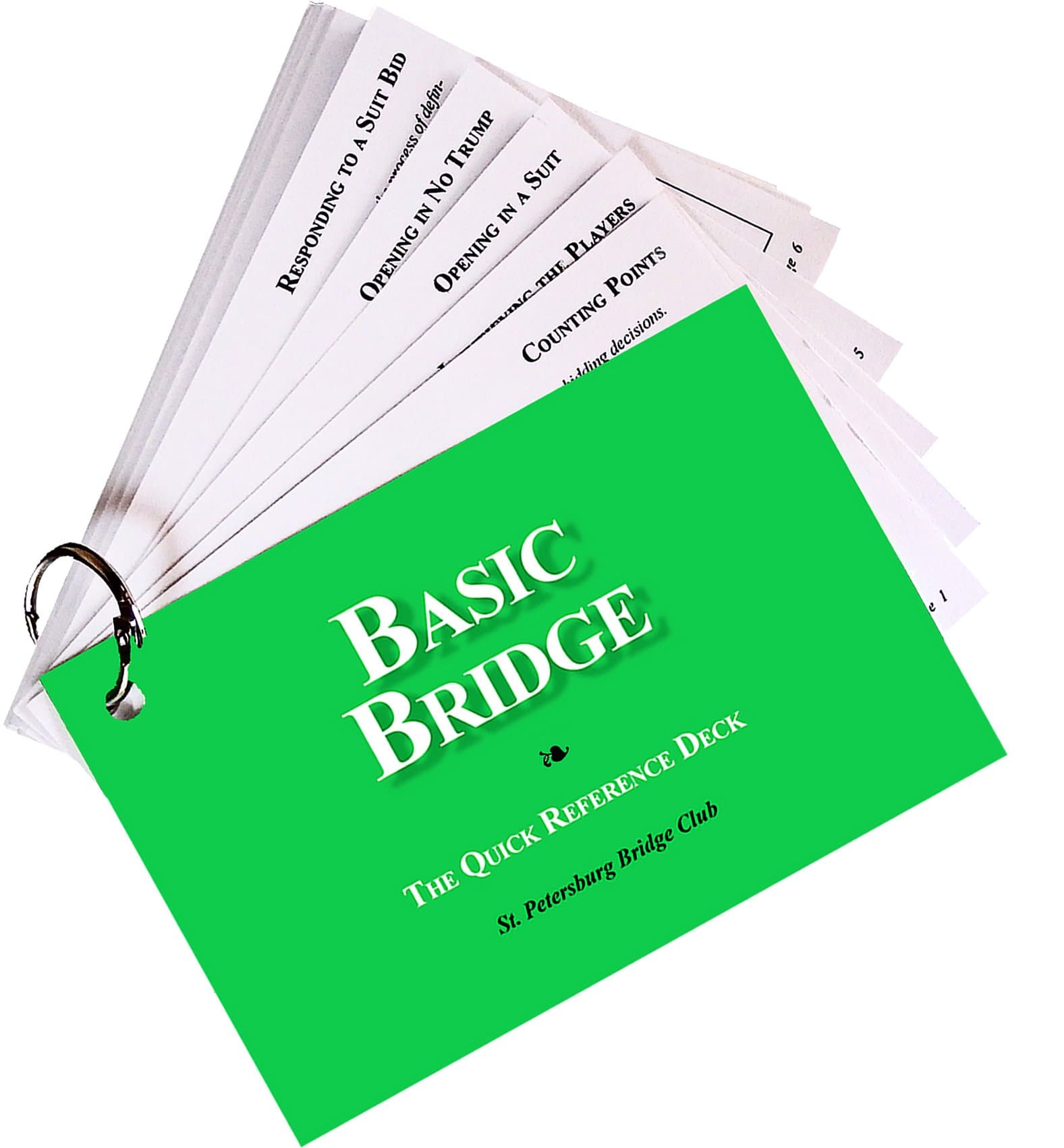 Baron Barclay Basic Bridge - The Quick Reference Deck - St. Petersburg Bridge Club - Great Tool to Help Your Bridge Game