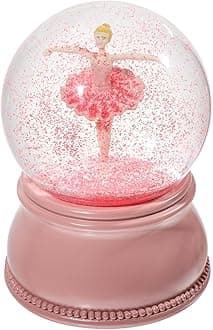 Ballerina Snow Globes for Girls, Christmas Snow Globes for Kids, Musical Snowglobe for Women Adults, Ballet Music Box Recital Gifts for Daughter Granddaughter