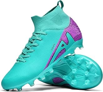 Soccer Cleats for Mens Womens Indoor Soccer Shoes Unisex Baseball Turf Shoes Youth Rugby Shoes Adult AG FG TF Football Boots Wide Training Sneaker