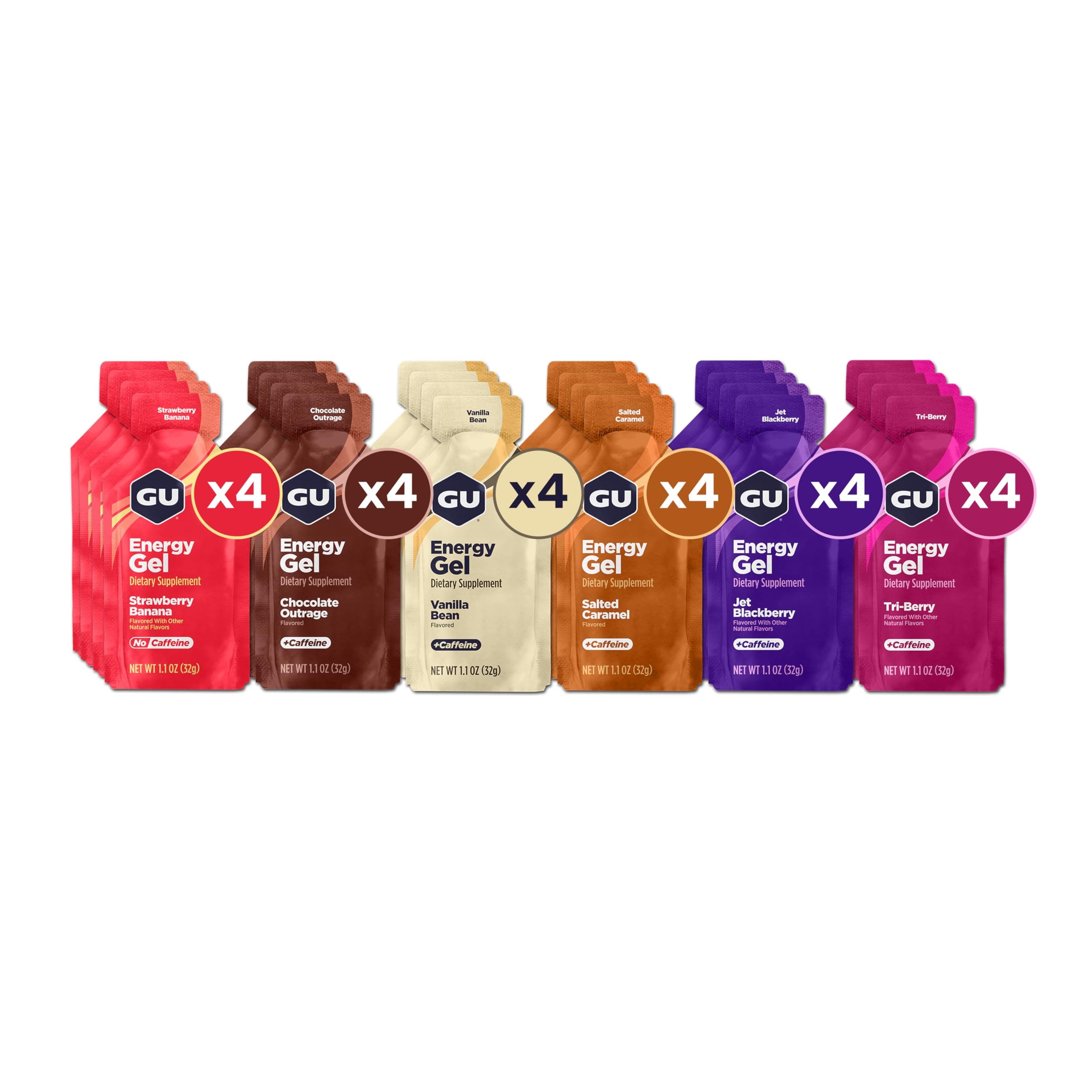 Original Sports Nutrition Energy Gel, Vegan, Gluten-Free, Kosher, and Dairy-Free On-the-Go Energy for Any Workout, 24-Count, Assorted Flavors