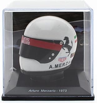 OPO 10 - Formula 1 Helmet Compatible with Ferrari F1: Arturo Merzario 1973-1/5 Scale - CAS21