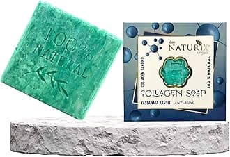 Collagen Organic Bar Soap Moisturizing Soap Made from Natural Oil | Hair Hand Face Body Bath Wash | Skin Care Cleanser Shampoo