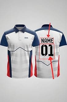 Dika Sports Custom Add Name and Number Jersey for Men Cricket t-Shirt | 2 Year to 5XL