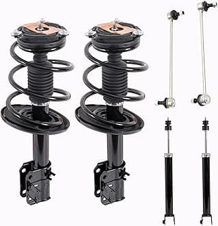 6PC Front Strut Spring with Stabilizer Sway Bar Links Stabilizer Bar Links Kit, Compatible with 2013-2018 Nissan Altima, Replace# 172902 172901 4349075 K750094 K750095