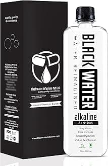 BLACKWATER Alkaline Water, 8+ pH Level, with Magnesium and Trace Minerals. ALKALINE 700ML (Pack of 1)