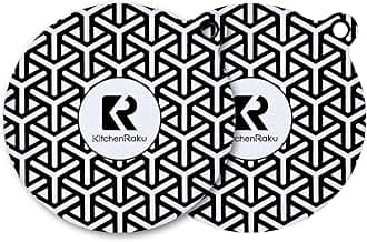 Set of 2 Induction Hob Protector-Induction Cooktop Mat - (Magnetic) Cooktop Scratch Protector - for Induction Stove,Multifunctional Silicone Mats - for Air Fryer Liners (20cm)