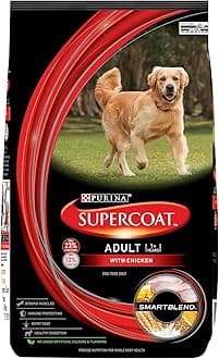 - PURINA SUPERCOAT Adult Dry Dog Food, Chicken- 10Kg Pack
