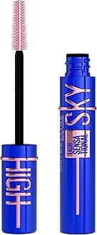 Lash Sensational Sky High Washable Mascara, Volumizing, Lengthening, Defining, Curling, Multiplying, Buildable Mascara Make Up Formula, Blue Mist, 1 Count