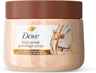 Brown Sugar and Coconut Butter Body Scrub Exfoliates and Deeply Nourishes for Smooth, Radiant Skin 15 oz
